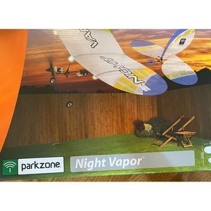 The Park Zone Ultra Micro Series Night Vapor Remote Glider Never Used